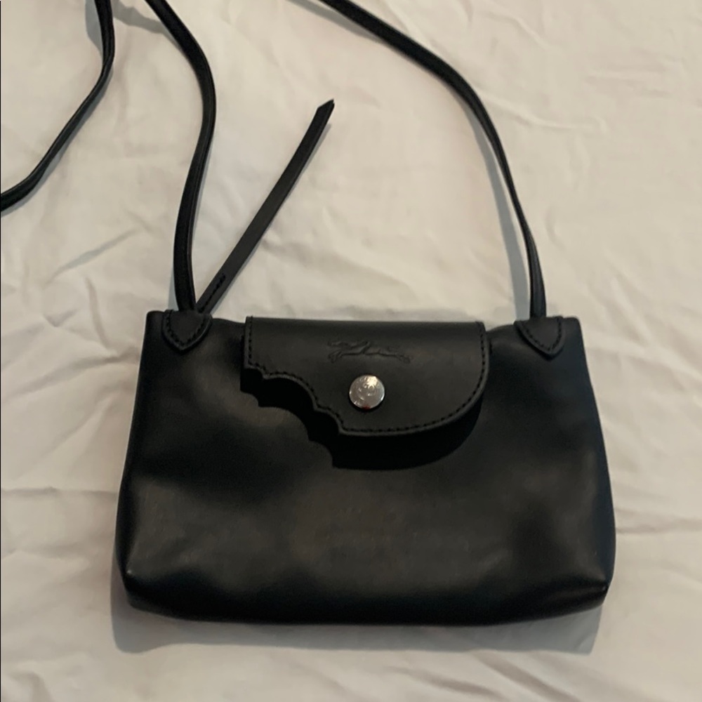 Longchamp Mr Bags Black Pig Mini Crossbody Bag